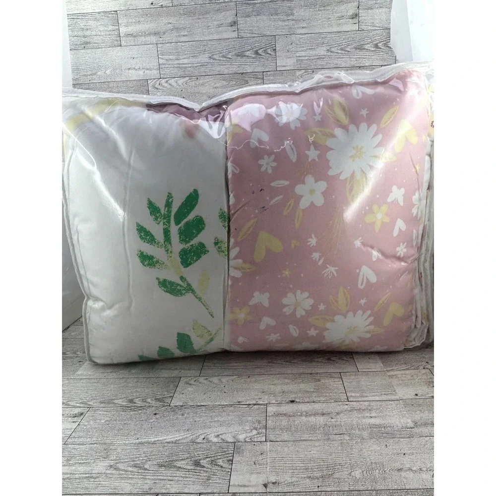 Member's Mark Unicorn Kids Bedding Set Twin 5 Piece Glow in the Dark Pink New